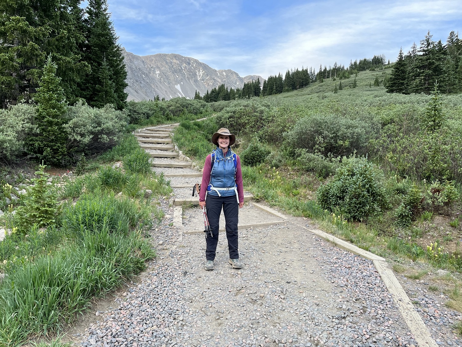 start of the Grays Peak hike