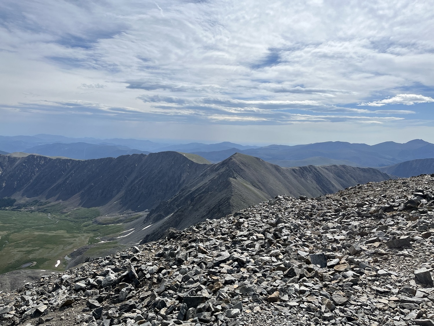 view of the ridge of Grays Peak