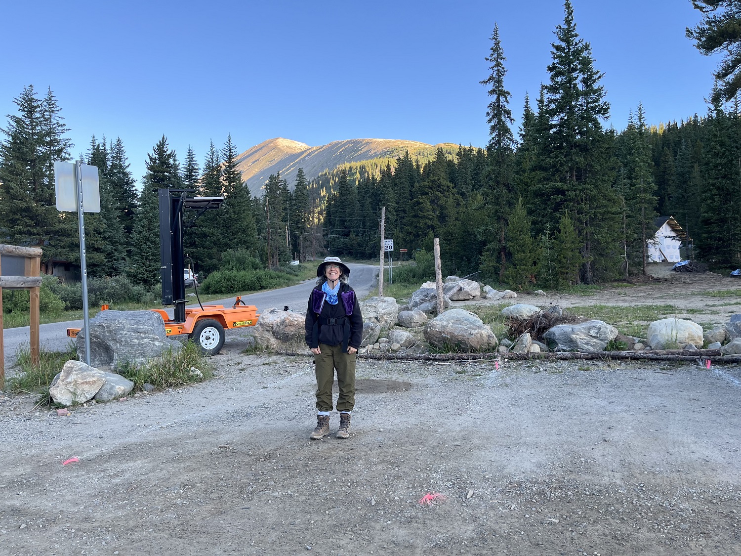 start of Quandary Peak climb