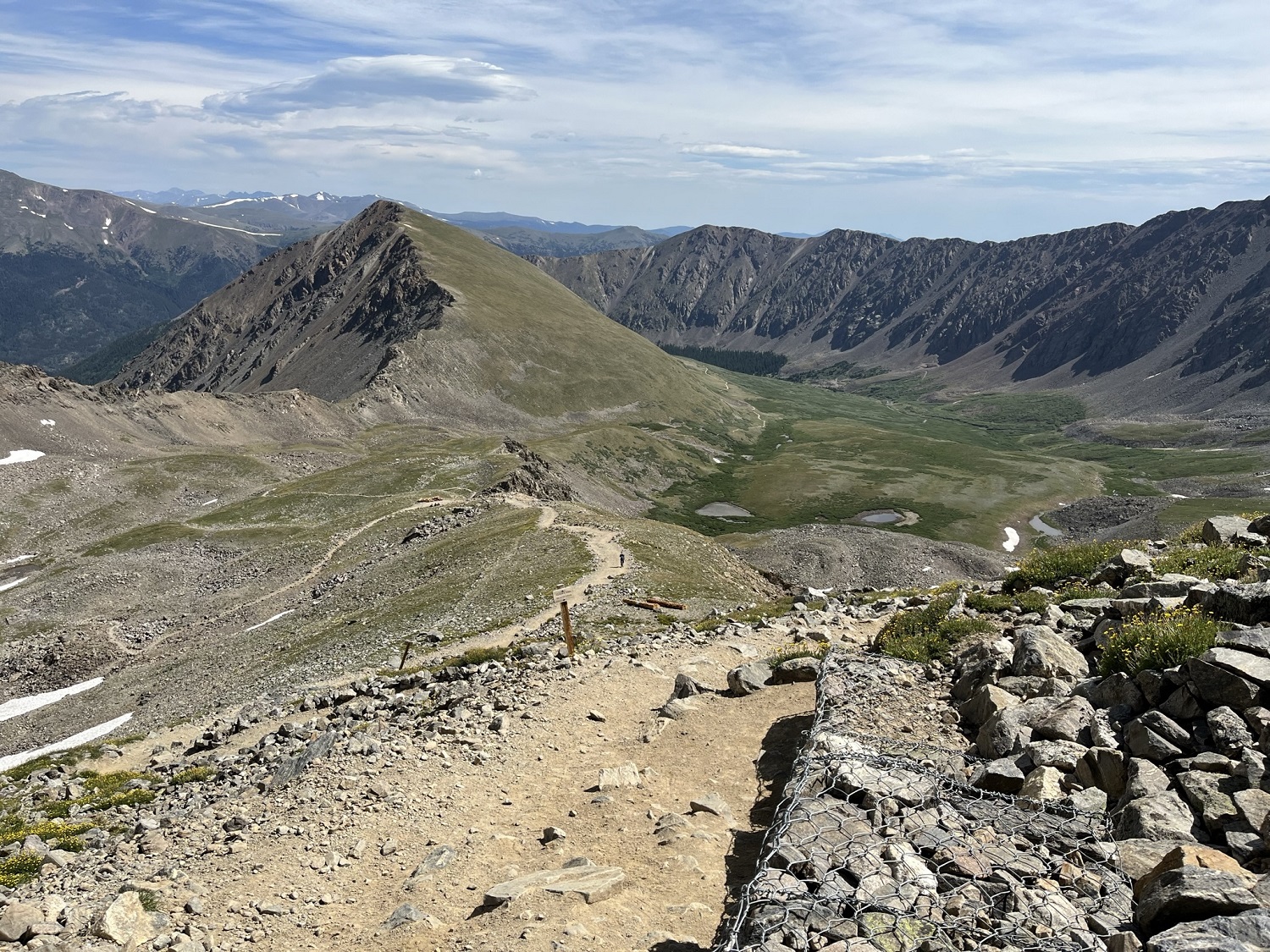 view back down the trail